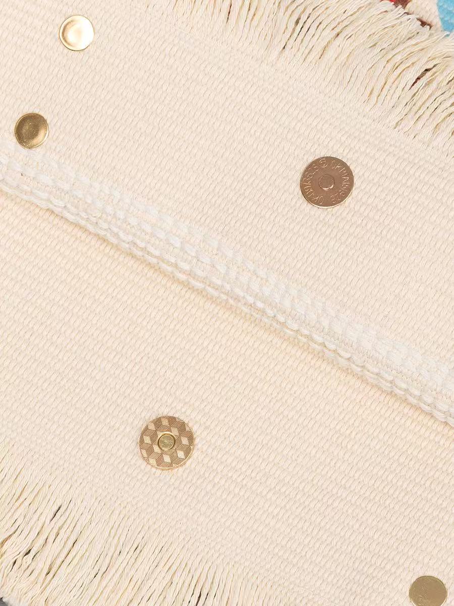 Borsa tote in rafia con toppa  - Women'S Raffia Bags recensione e prezzo