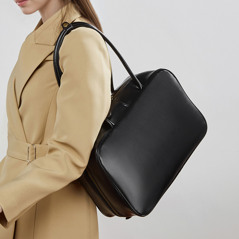 BURMINSA Borsa Boston in Vera  - Women Hand Bags For Office recensione e prezzo