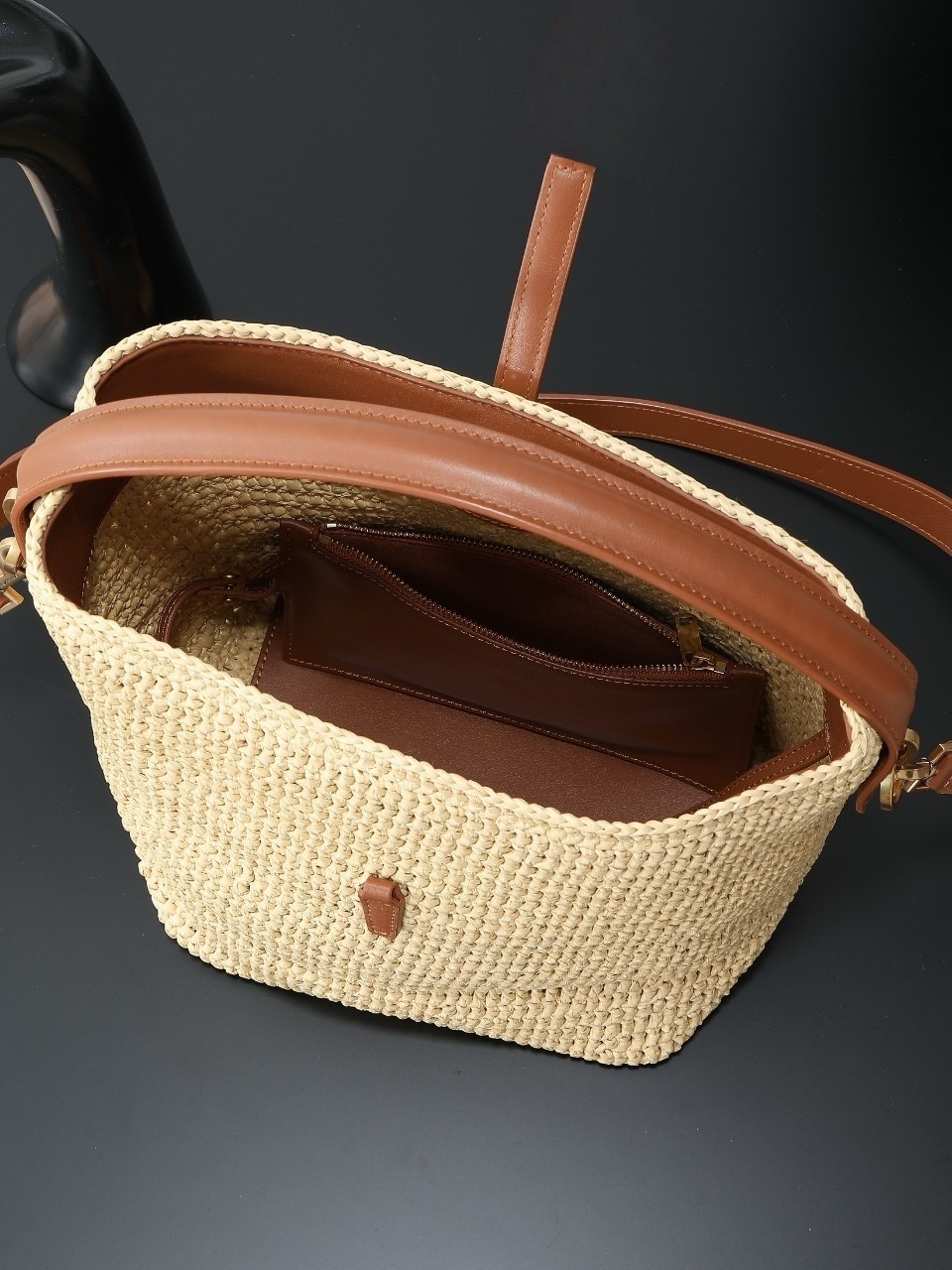 Borsa a secchiello grande in r - Women'S Raffia Bags recensione e prezzo